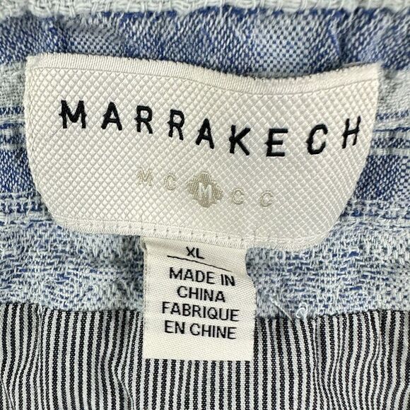 Marrakech Anthropologie Felina Blue Bomber Jacket Womens XL Textured Zip Snap - Picture 3 of 16